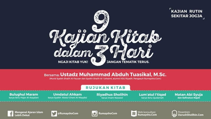 9 Kajian Kitab Rutin dalam 3 Hari di Jogja  Rumaysho.Com